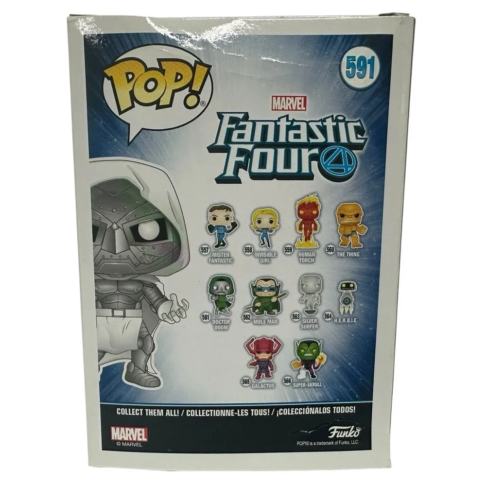 Funko POP! Marvel #591 Doctor Doom ECCC w/con Sticker! 2020 Fantastic 4